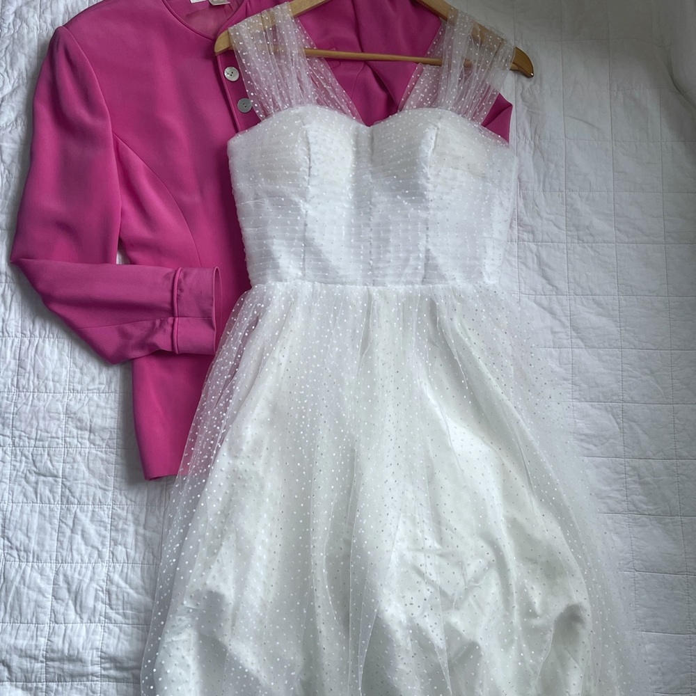 NWT UNIQUE VINTAGE Tulle White Dress Size M